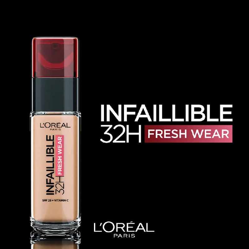 Loreal Paris Infallible 32H Fresh Wear Foundation - 125 Natural Beige, 30 ml-8.webp